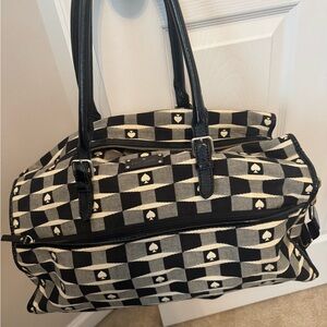 Kate Spade Black and White Tote with Classic Design